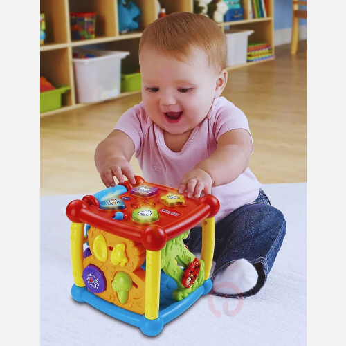VTech Busy Learners Activity Cube Learning Toy, Safe